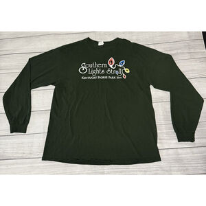 Kentucky Horse Park Southern Light Stroll 2019 Christmas Long Sleeve Shirt Large